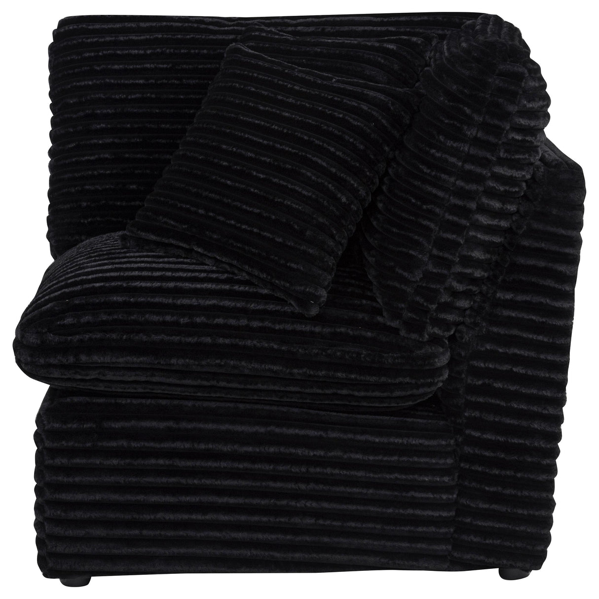 Collins Black Modular Corner Chair from Coaster - Luna Furniture