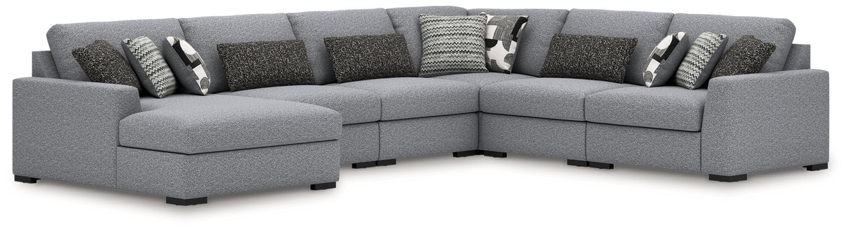 Bealton Salt and Pepper 6-Piece Sectional with Chaise from Ashley - Luna Furniture