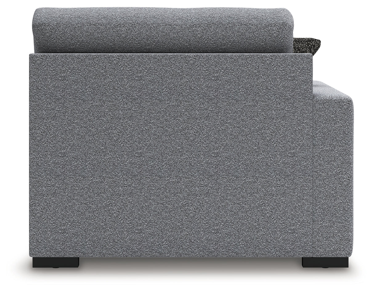 Bealton Salt and Pepper Left-Arm Facing Corner Chaise from Ashley Furniture - Luna Furniture