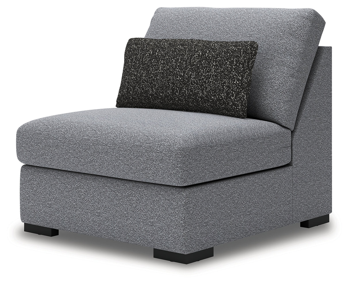 Bealton Salt and Pepper Armless Chair from Ashley - Luna Furniture