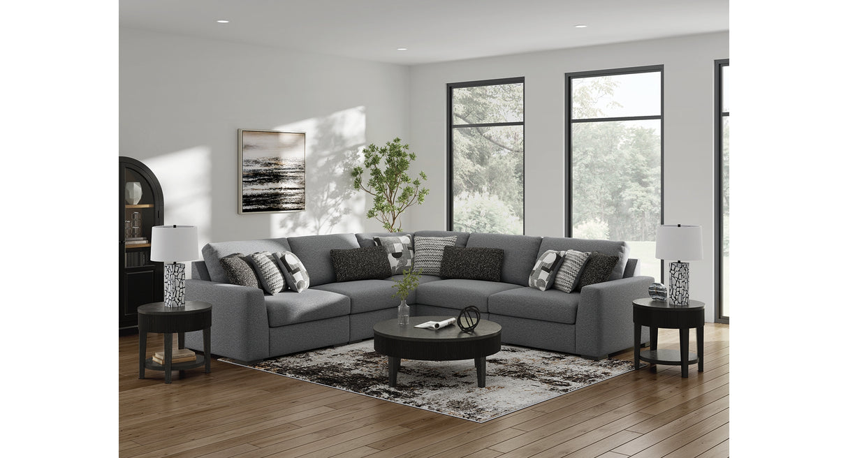 Bealton Salt and Pepper 5-Piece Sectional from Ashley - Luna Furniture
