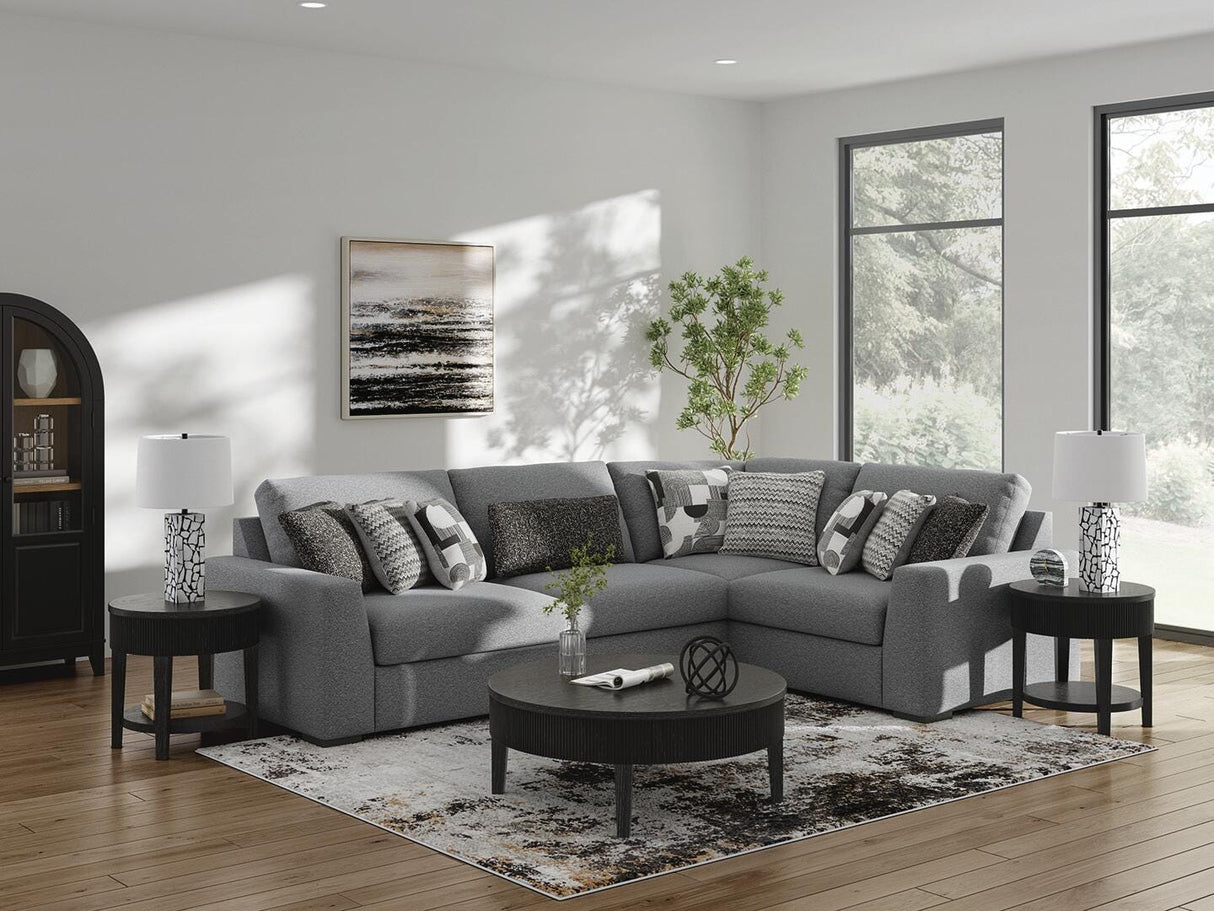 Bealton Salt and Pepper 4-Piece Sectional from Ashley - Luna Furniture