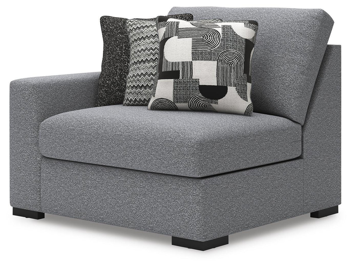 Bealton Salt and Pepper Left-Arm Facing Corner Chair from Ashley Furniture - Luna Furniture