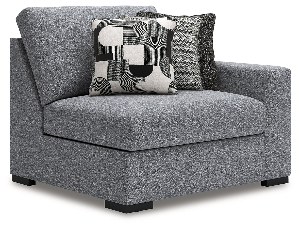 Bealton Salt and Pepper Right-Arm Facing Corner Chair from Ashley Furniture - Luna Furniture