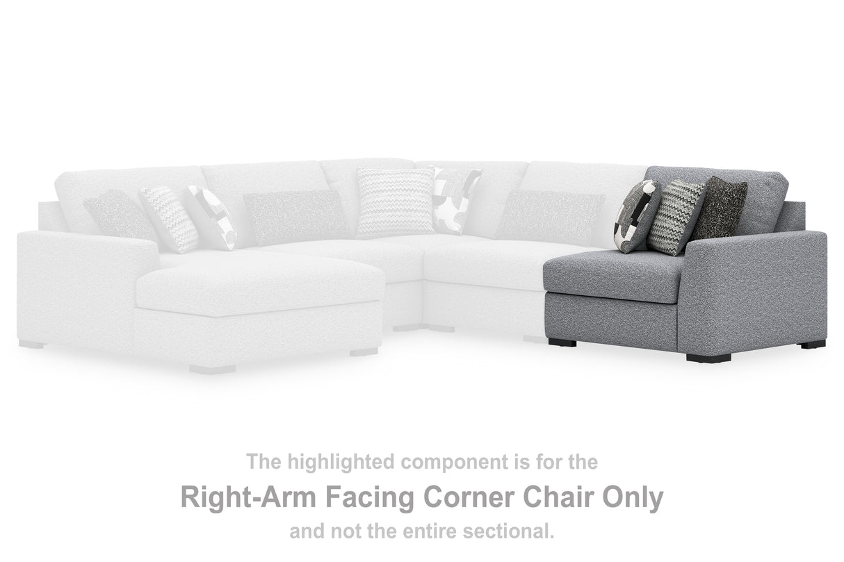 Bealton Salt and Pepper Right-Arm Facing Corner Chair from Ashley Furniture - Luna Furniture