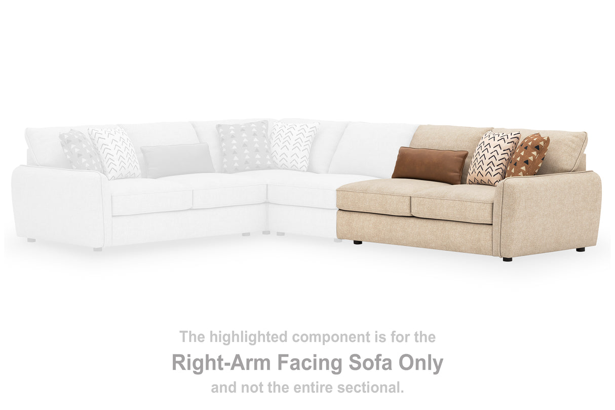 Seyler Sand Right-Arm Facing Sofa from Ashley Furniture - Luna Furniture