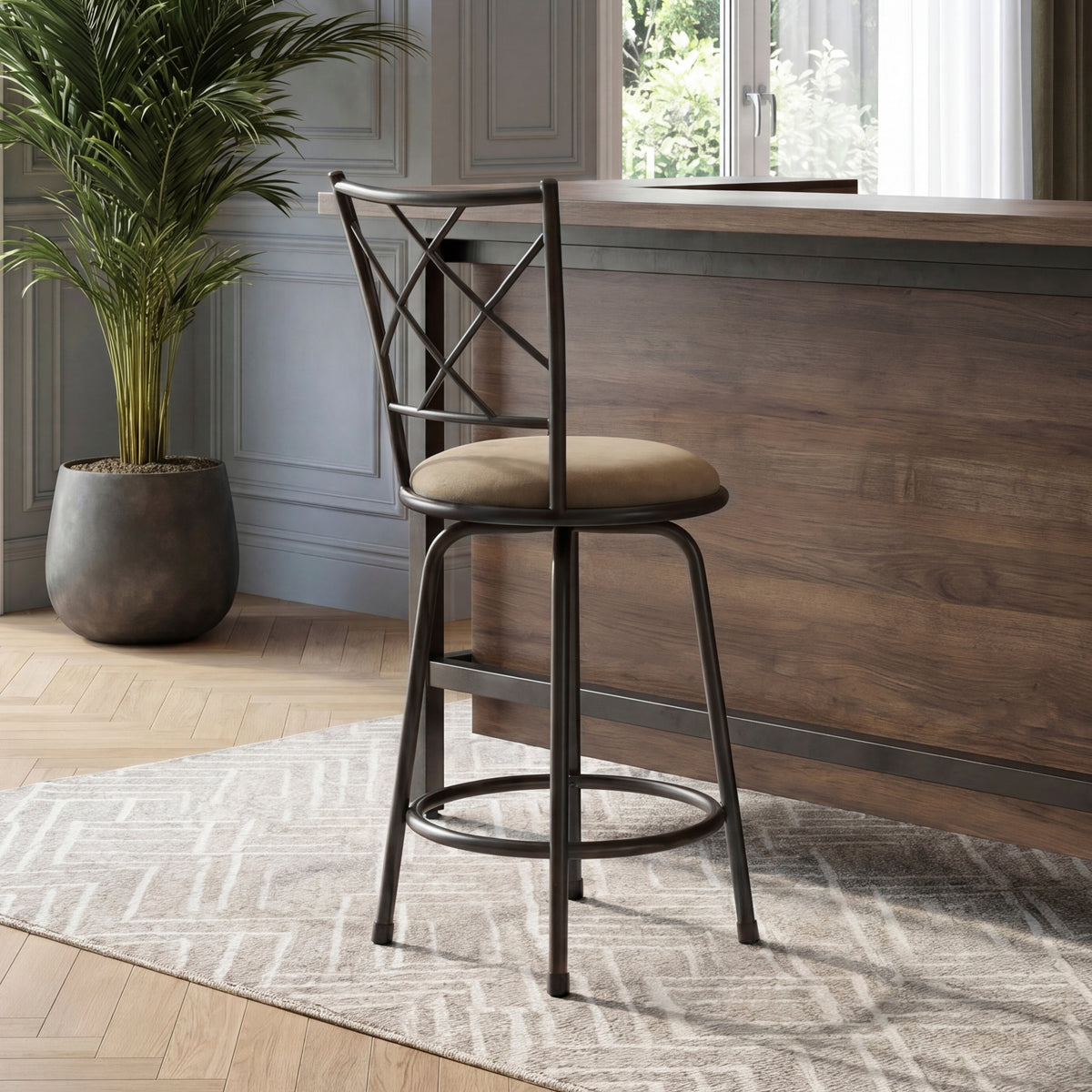 6153-2429 3-PIECE PACK CONVERTIBLE COUNTER/PUB HEIGHT CHAIR SET from Homelegance - Luna Furniture