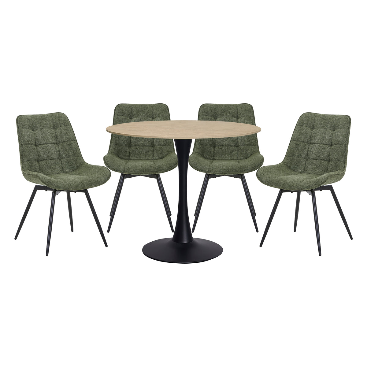 6154-35RD*5GN 5PC SET (TB+4S) from Homelegance - Luna Furniture