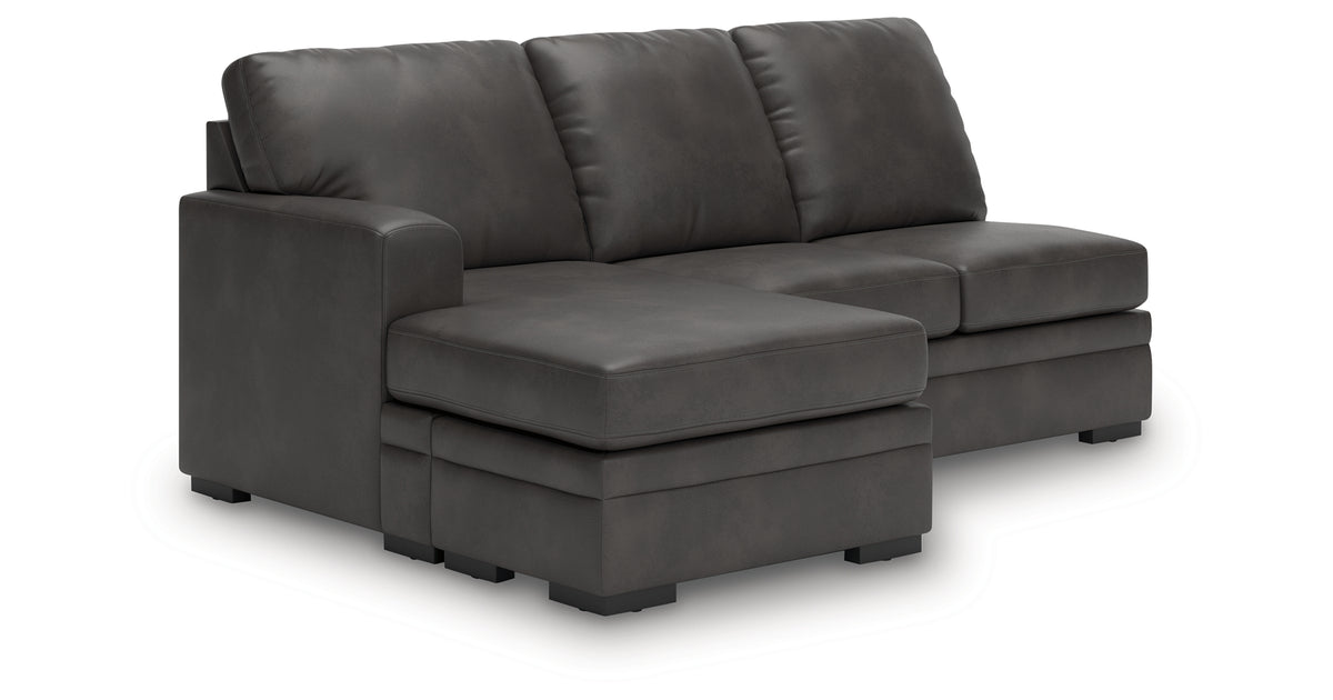 Lofton-Pike Shadow 2-Piece RAF Chaise Sectional from Ashley Furniture - Luna Furniture