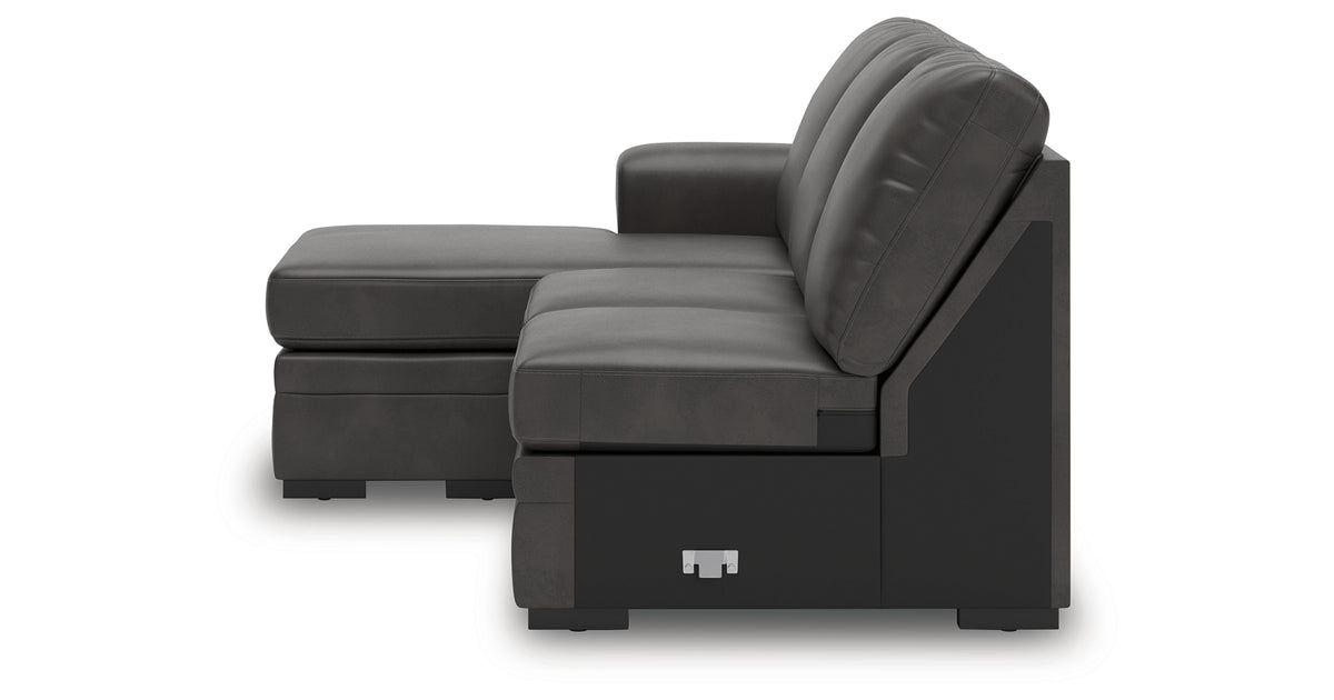 Lofton-Pike Shadow Left-Arm Facing Sofa Chaise from Ashley Furniture - Luna Furniture