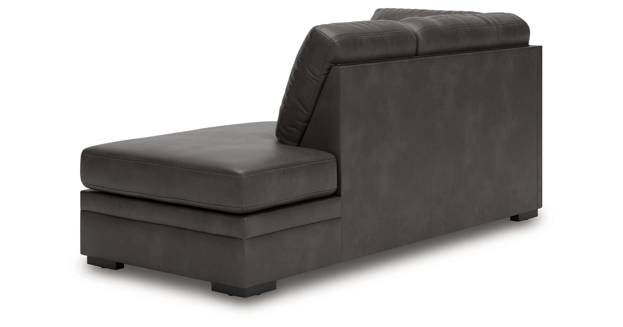 Lofton-Pike Shadow Right-Arm Facing Corner Chaise from Ashley - Luna Furniture