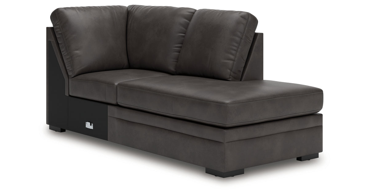 Lofton-Pike Shadow 2-Piece RAF Chaise Sectional from Ashley Furniture - Luna Furniture