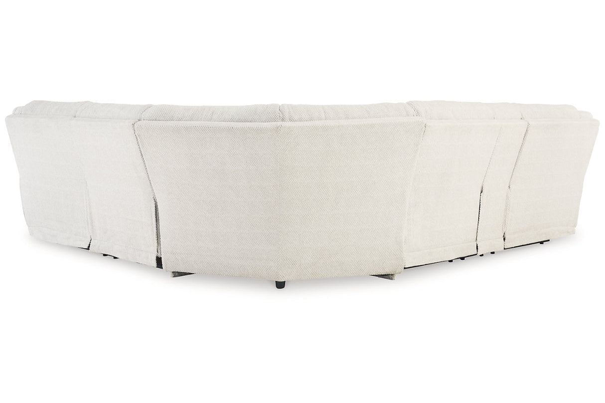 Keensburg Linen 3-Piece Power Reclining Sectional from Ashley - Luna Furniture