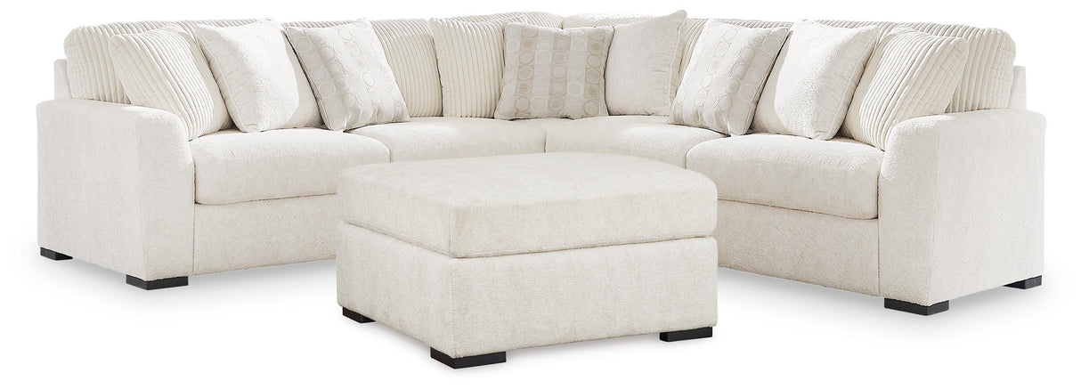 Chessington 3-Piece Sectional and Ottoman from Ashley Furniture - Luna Furniture