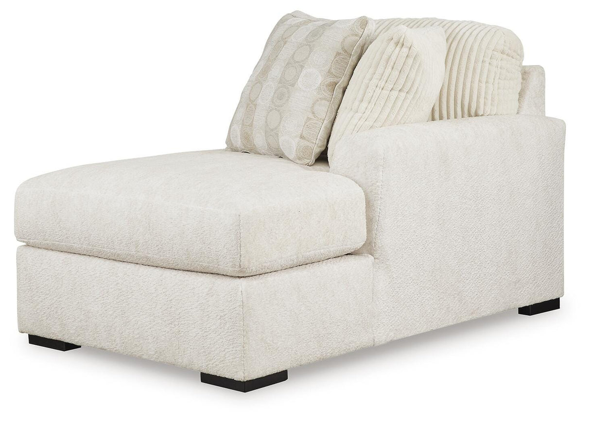Chessington Cream 2-Piece Sectional and Ottoman from Ashley - Luna Furniture
