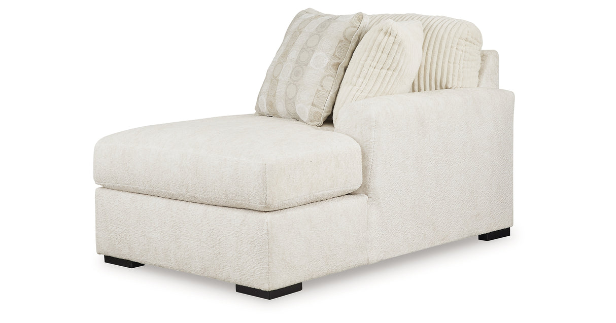 Chessington Cream 2-Piece Sectional and Ottoman from Ashley Furniture - Luna Furniture