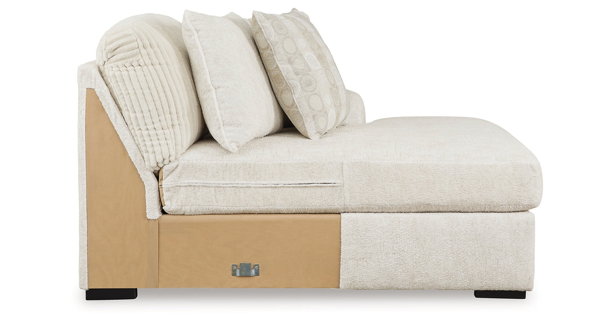 Chessington Cream 2-Piece Sectional and Ottoman from Ashley Furniture - Luna Furniture