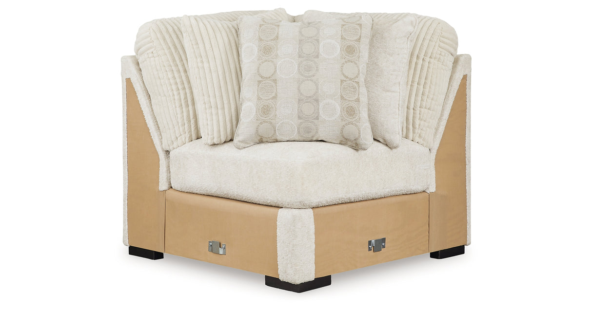 Chessington Ivory 4-Piece Sectional with Ottoman in Ivory from Ashley - Luna Furniture