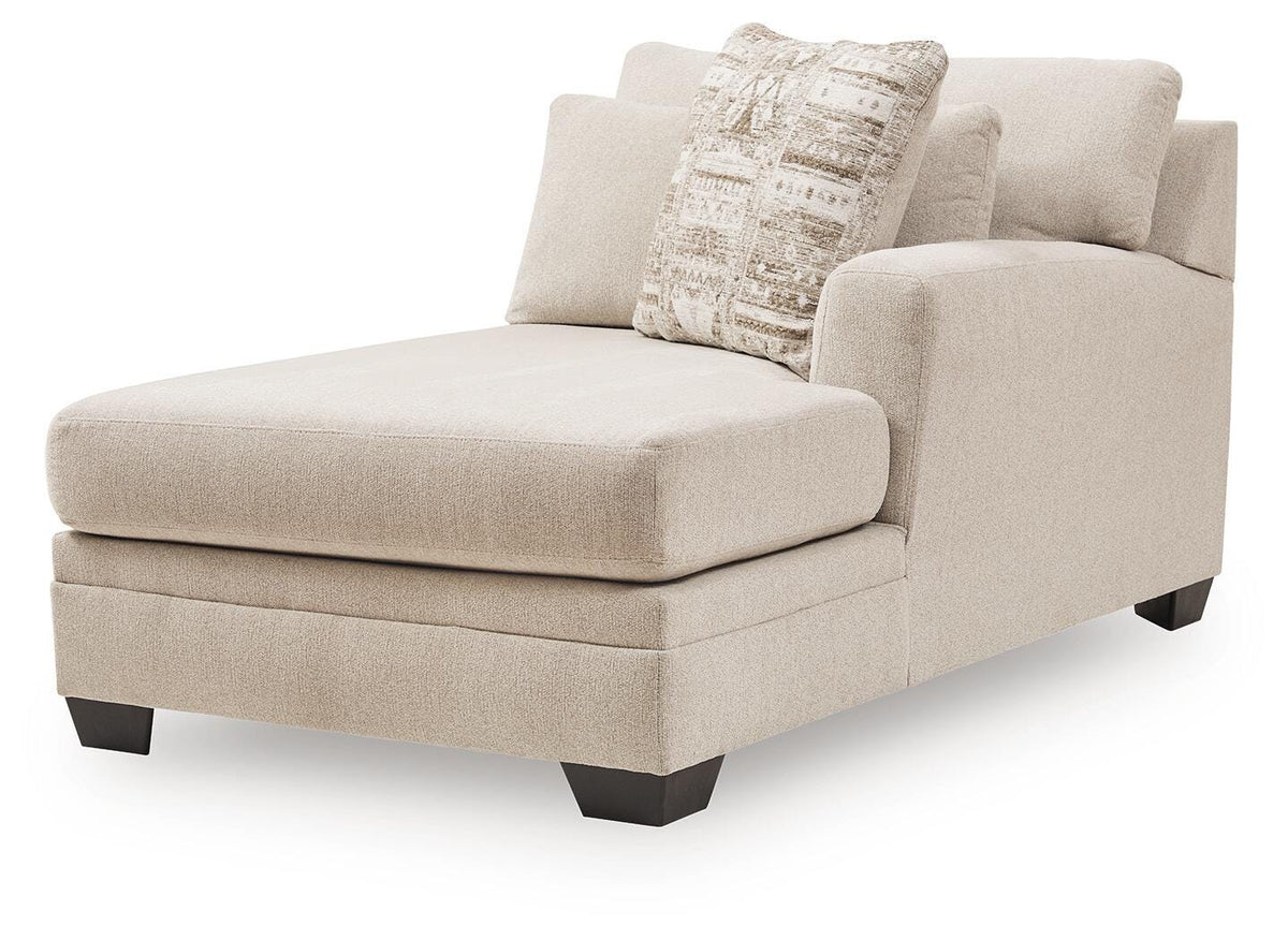 Mandi Point Marble Right-Arm Facing Corner Chaise from Ashley - Luna Furniture