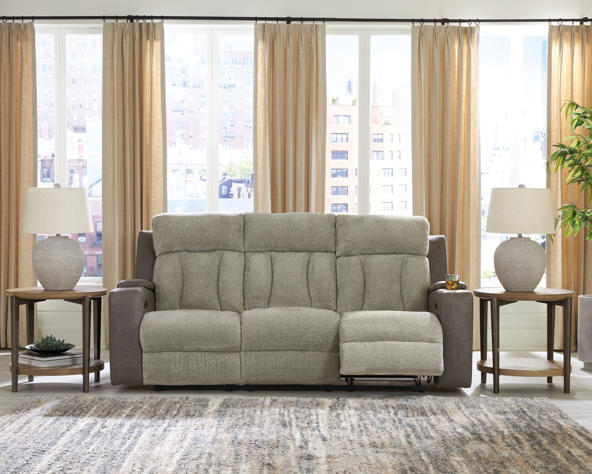 WhipLash Sisal Power Reclining Living Room Set from Ashley - Luna Furniture