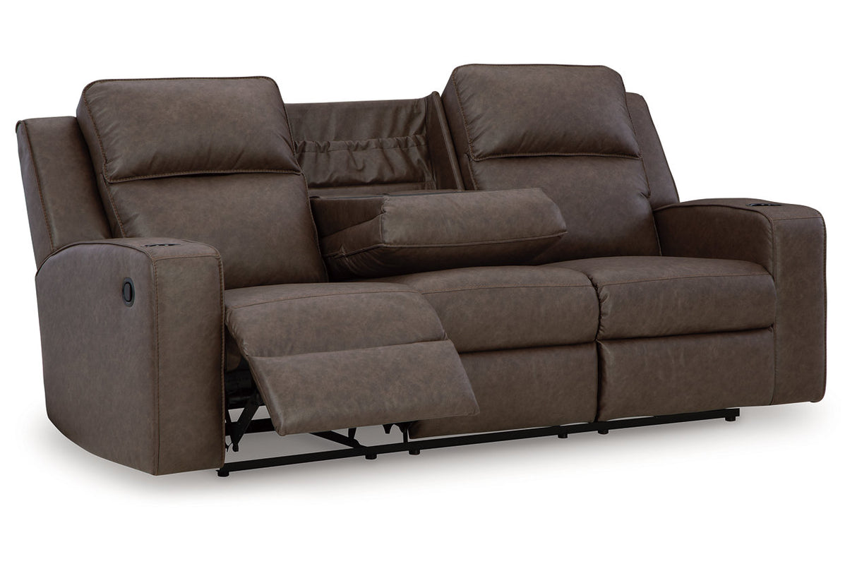 Lavenhorne Umber Reclining Sofa, Loveseat and Recliner from Ashley - Luna Furniture