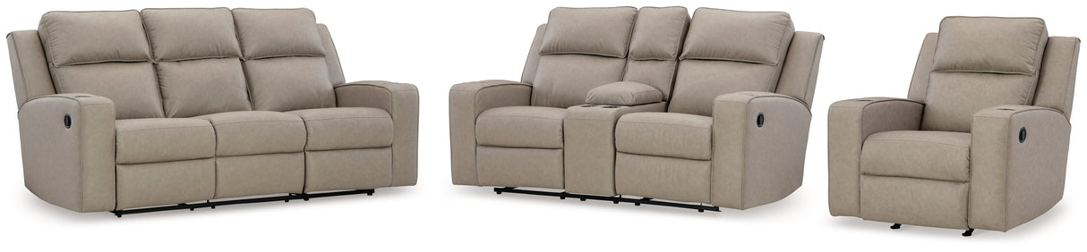 Lavenhorne Pebble Reclining Sofa, Loveseat and Recliner from Ashley - Luna Furniture