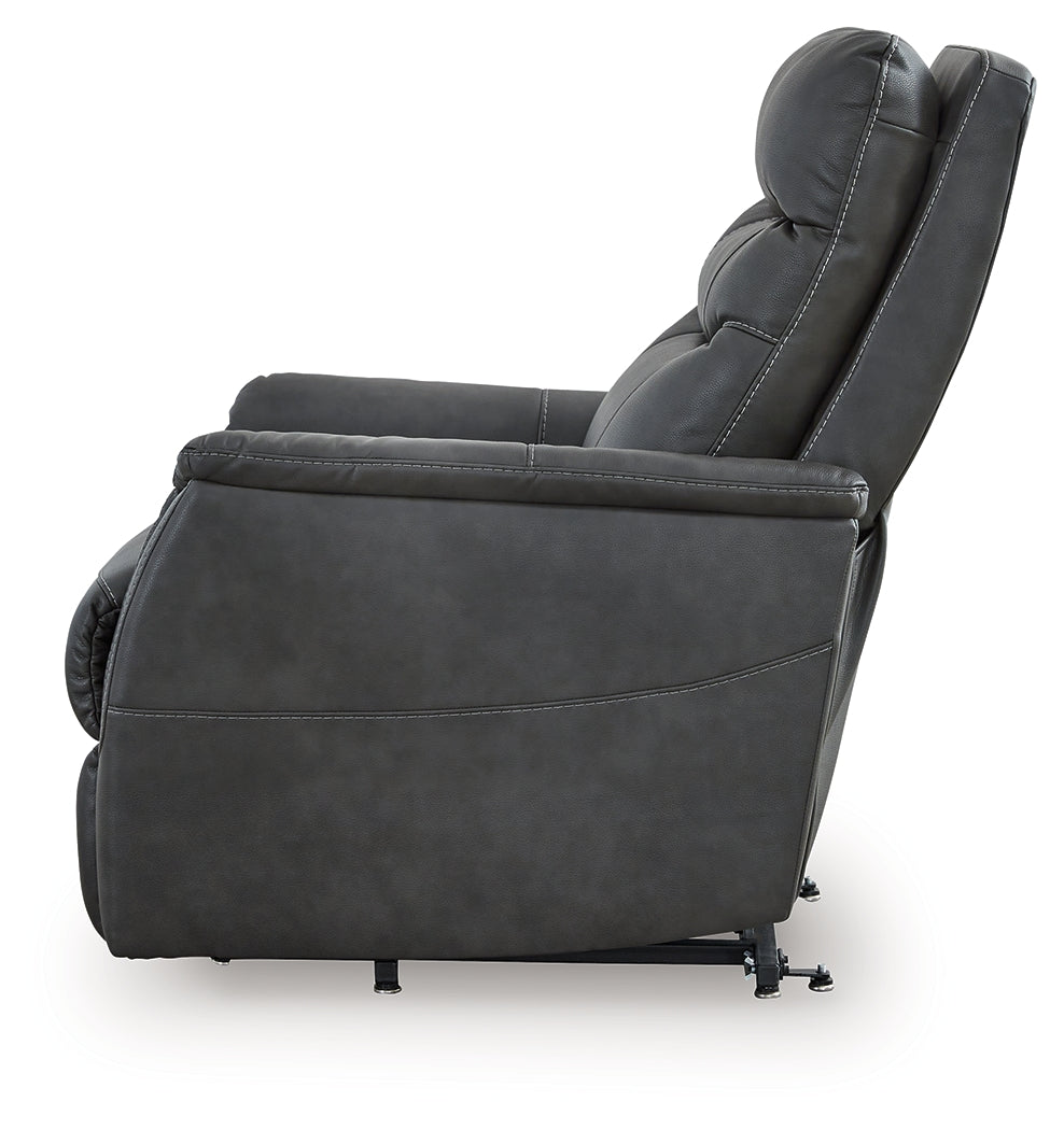 Strawbill Shadow Power Lift Recliner from Ashley Furniture - Luna Furniture