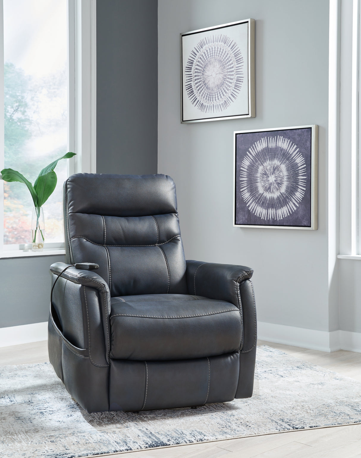 Strawbill Sapphire Power Lift Recliner from Ashley - Luna Furniture