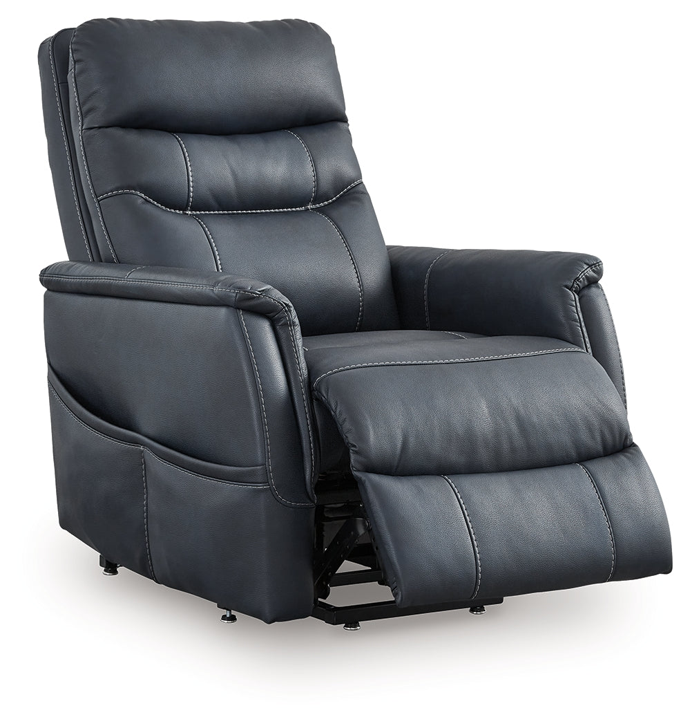 Strawbill Sapphire Power Lift Recliner from Ashley - Luna Furniture