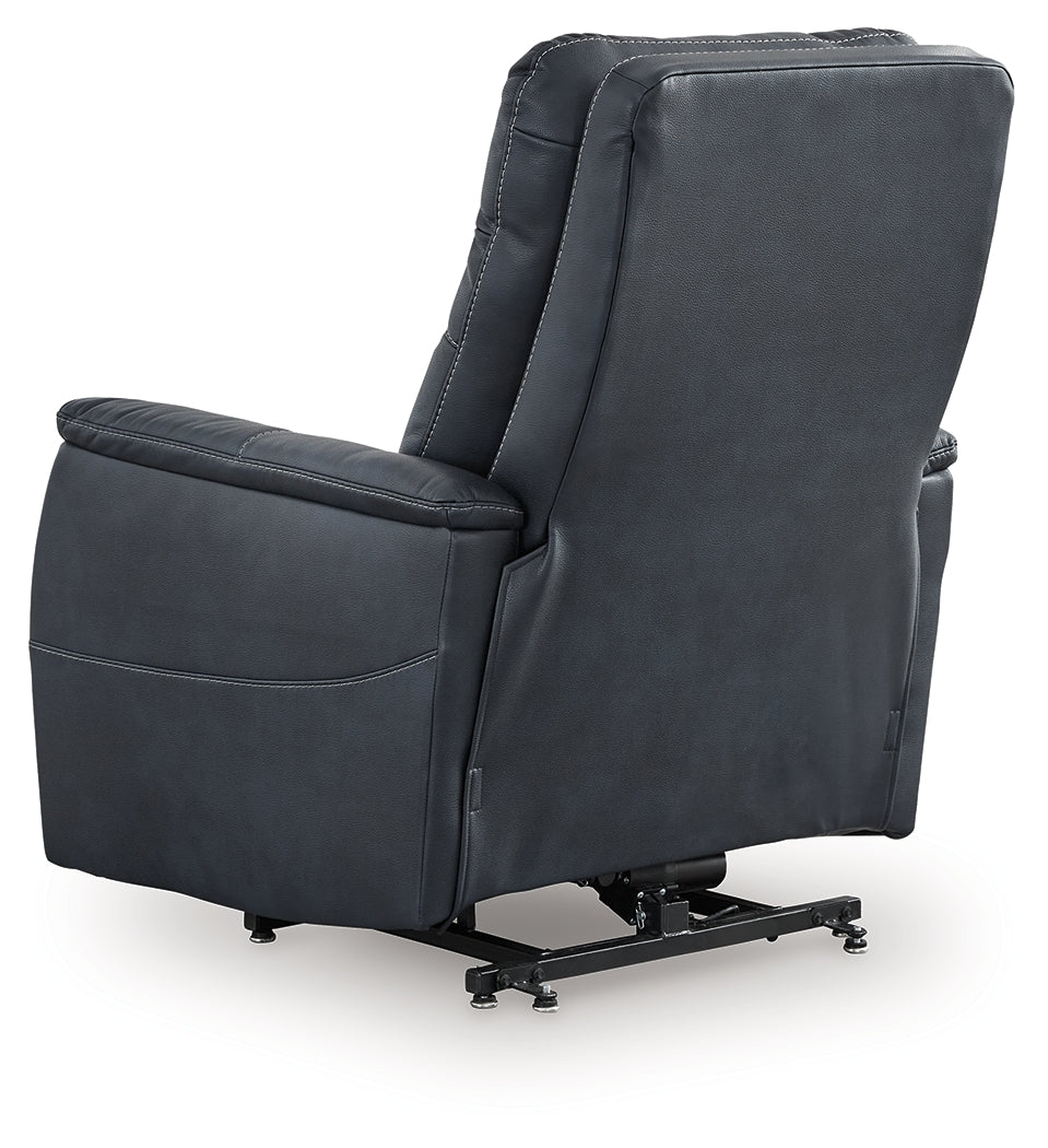 Strawbill Sapphire Power Lift Recliner from Ashley - Luna Furniture