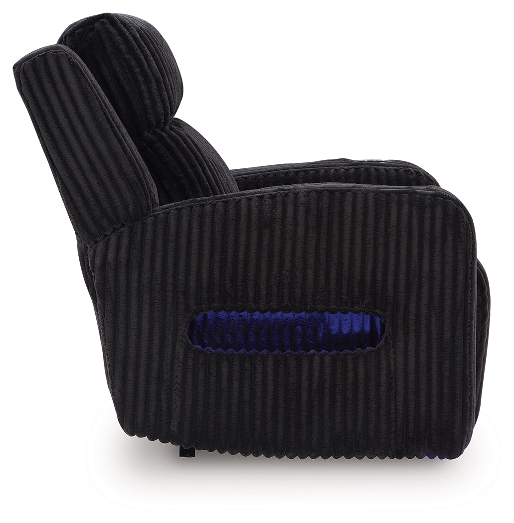 Forest Lake Black Power Reclining Sofa and Power Recliner from Ashley Furniture - Luna Furniture