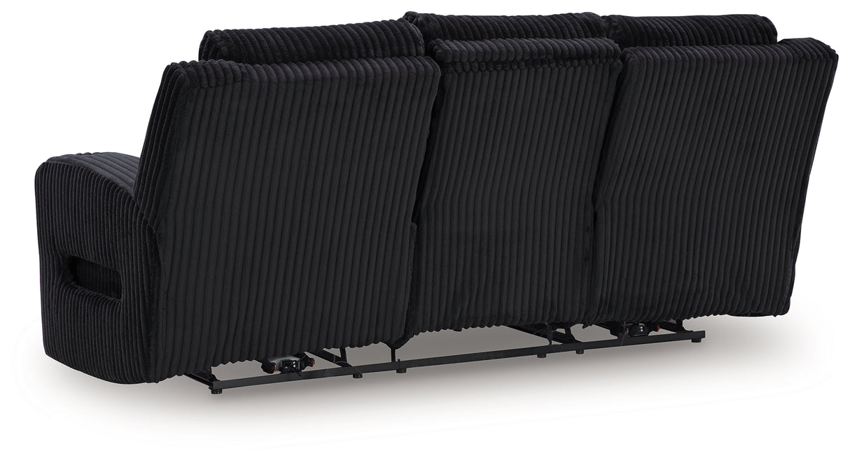 Forest Lake Black Power Reclining Sofa and Power Recliner from Ashley Furniture - Luna Furniture