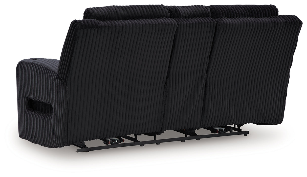 Forest Lake Black Power Reclining Sofa, Loveseat and Recliner from Ashley - Luna Furniture