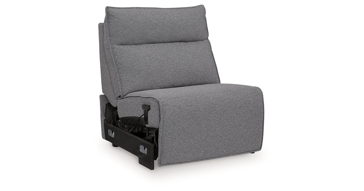 Modmax Salt and Pepper Power Armless Recliner from Ashley - Luna Furniture