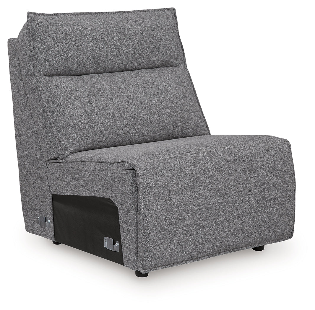 Modmax Salt and Pepper Armless Chair from Ashley - Luna Furniture