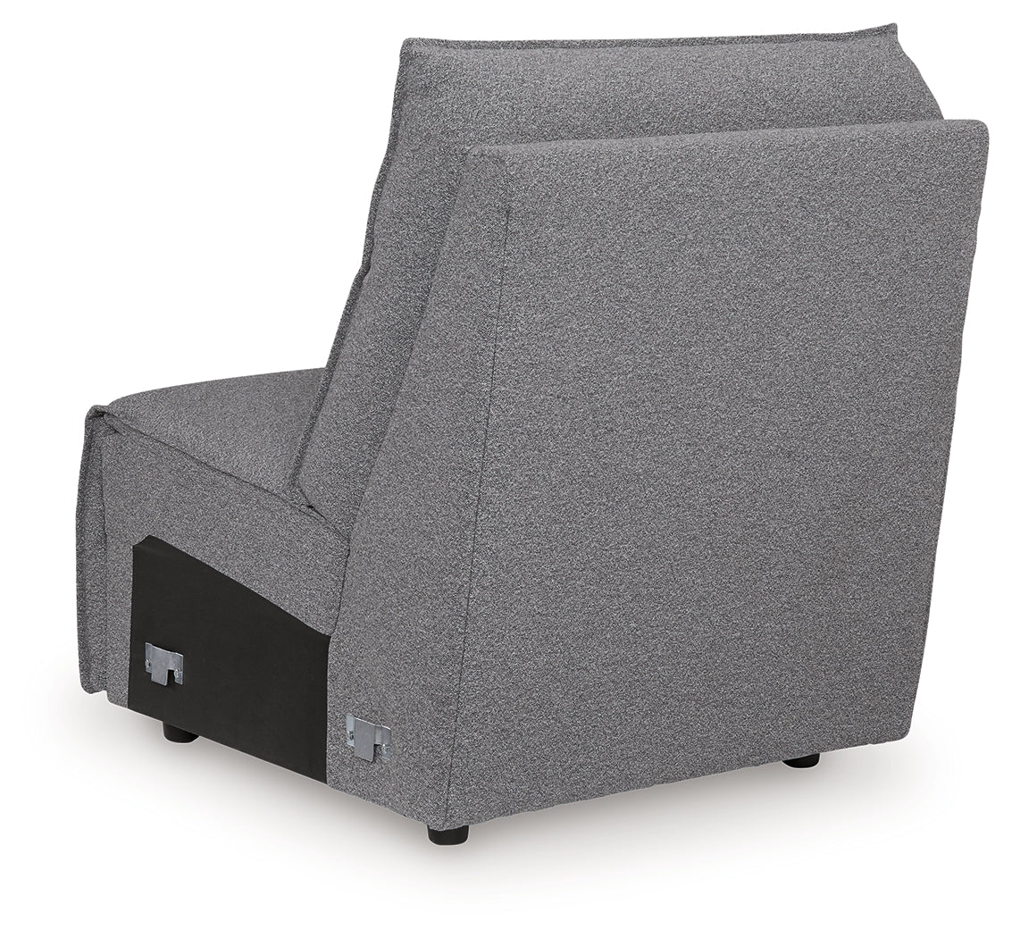 Modmax Salt and Pepper Armless Chair from Ashley - Luna Furniture