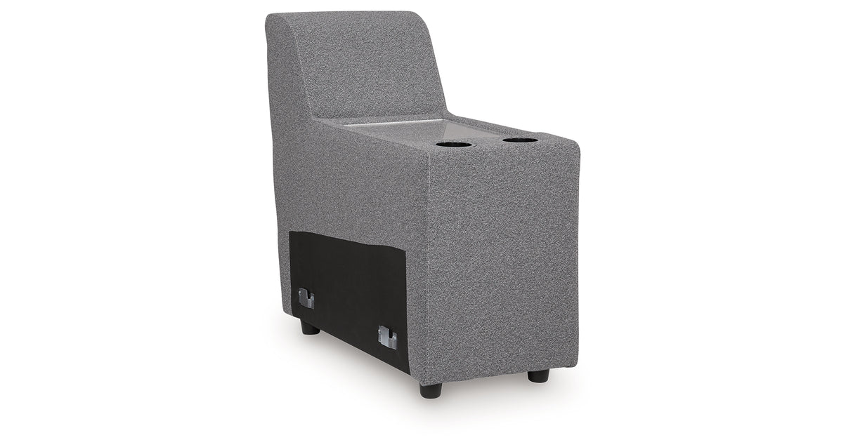 Modmax II Salt and Pepper Salt and Pepper 8-Piece Power Reclining Sectional with Console from Ashley - Luna Furniture