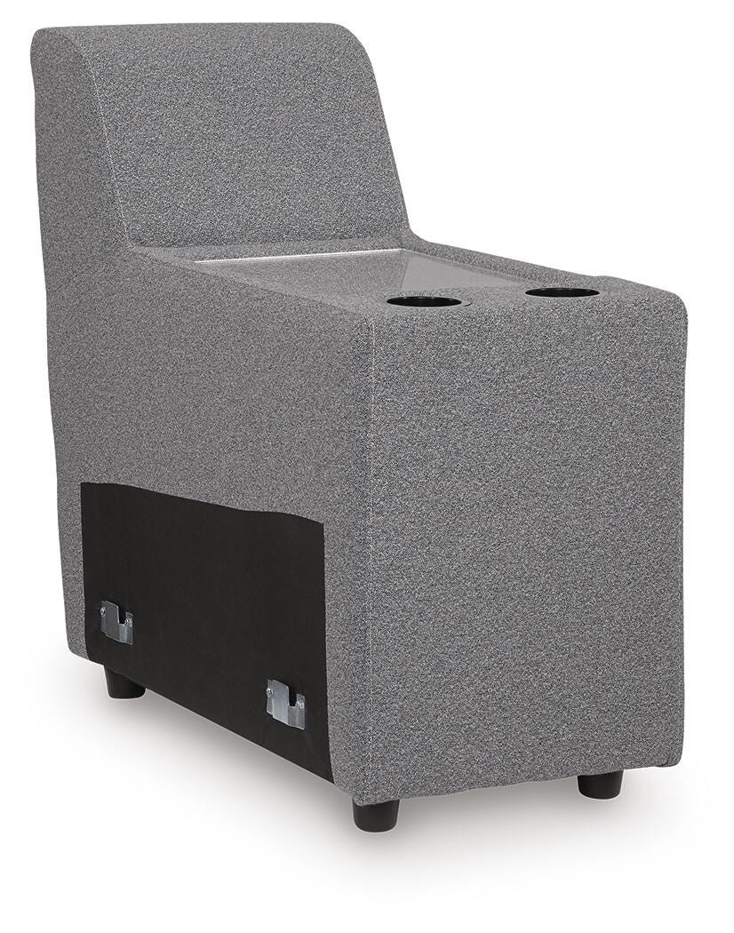 Modmax II Salt and Pepper Salt and Pepper 8-Piece Power Reclining Sectional with Console from Ashley - Luna Furniture