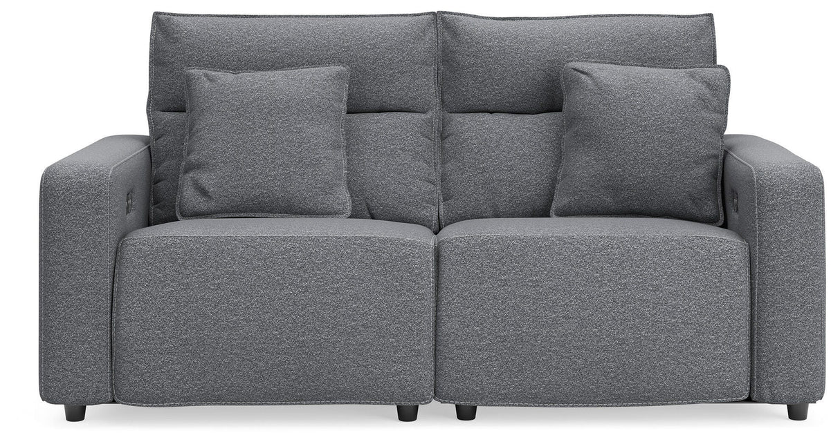 Modmax Salt and Pepper 2-Piece Reclining Loveseat from Ashley - Luna Furniture