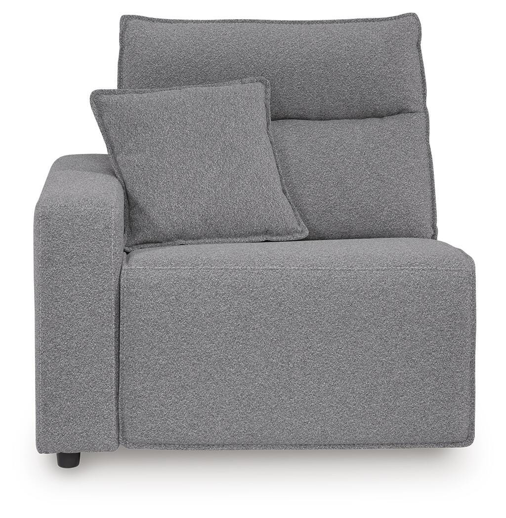 Modmax II Salt and Pepper 7-Piece Power Reclining Sectional with Audio Consoles from Ashley - Luna Furniture