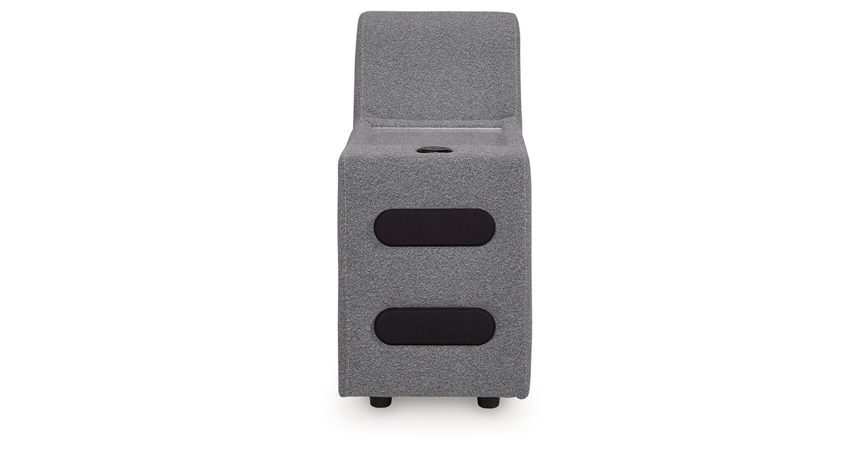 Modmax II Salt and Pepper Console with Audio System from Ashley - Luna Furniture