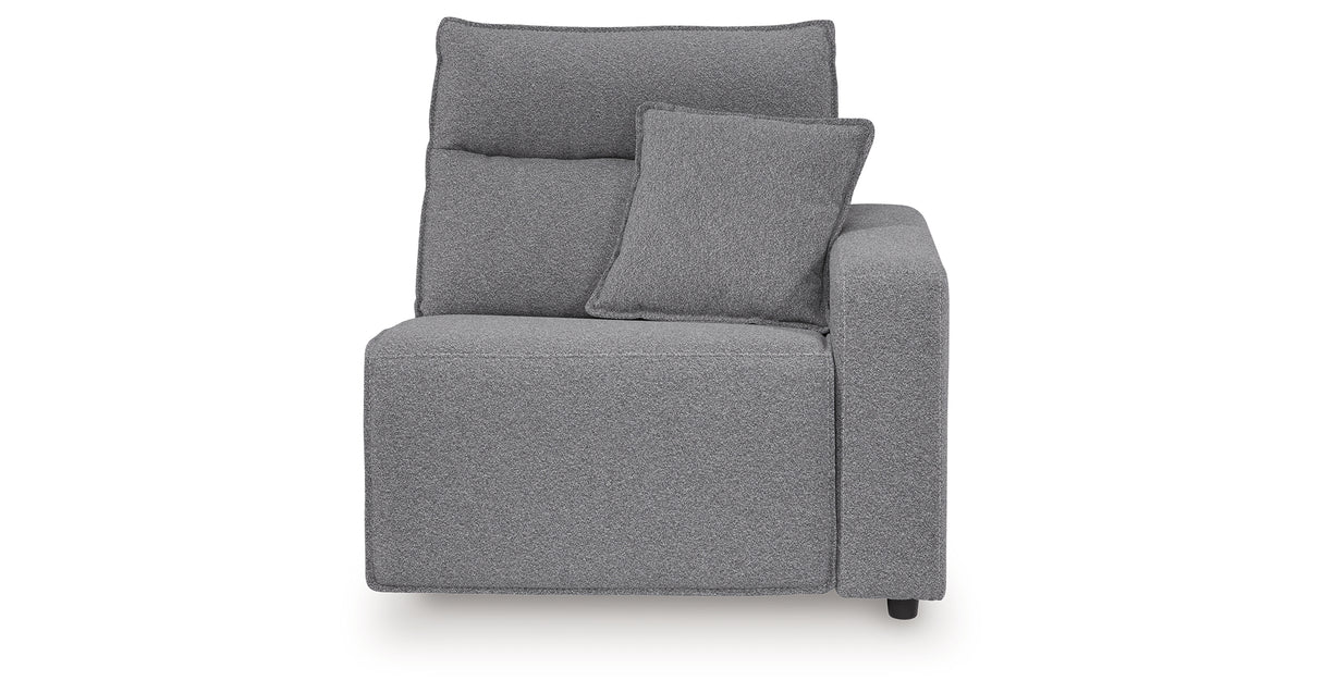 Modmax II Salt and Pepper Salt and Pepper 8-Piece Power Reclining Sectional with Console from Ashley - Luna Furniture
