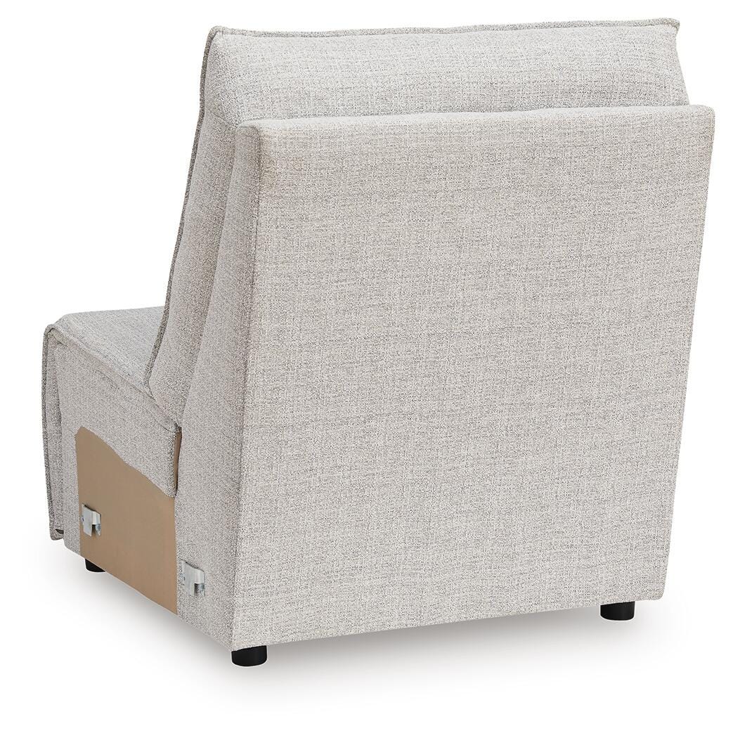 ModMax II Stone Armless Chair from Ashley - Luna Furniture