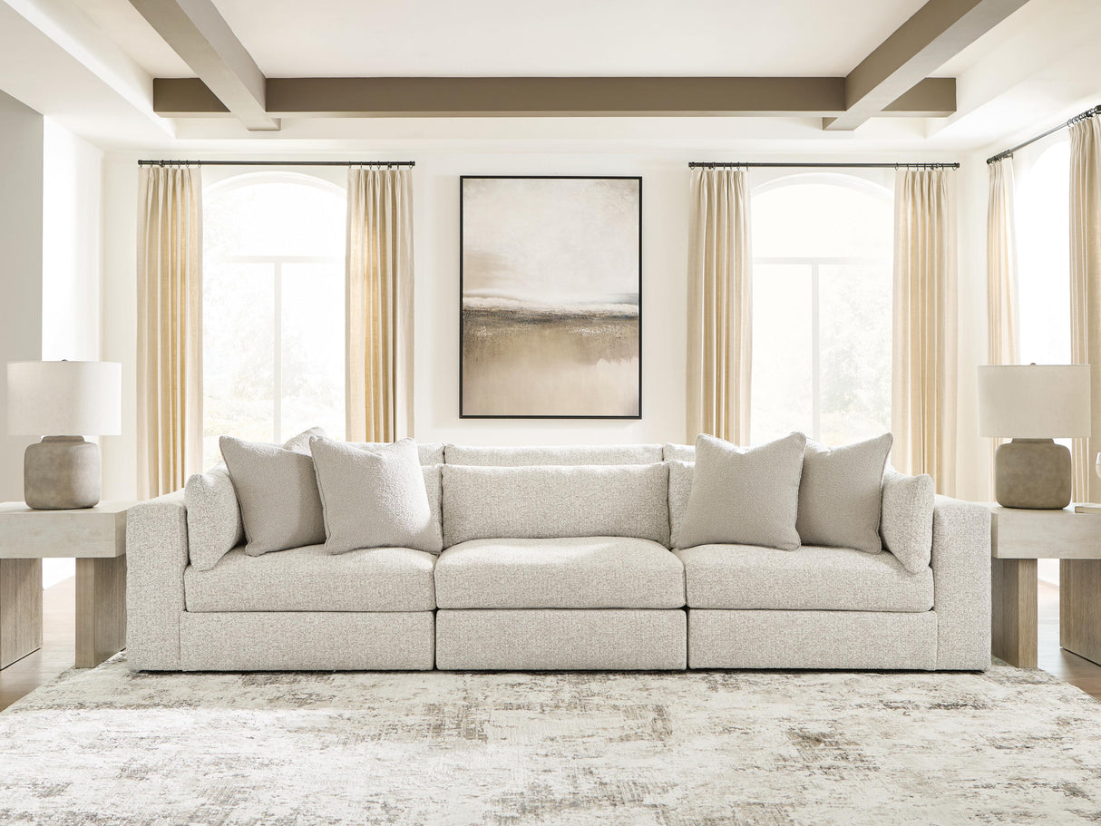 Ashbourne Estate Snowstone 3-Piece Sectional Sofa from Ashley Furniture - Luna Furniture