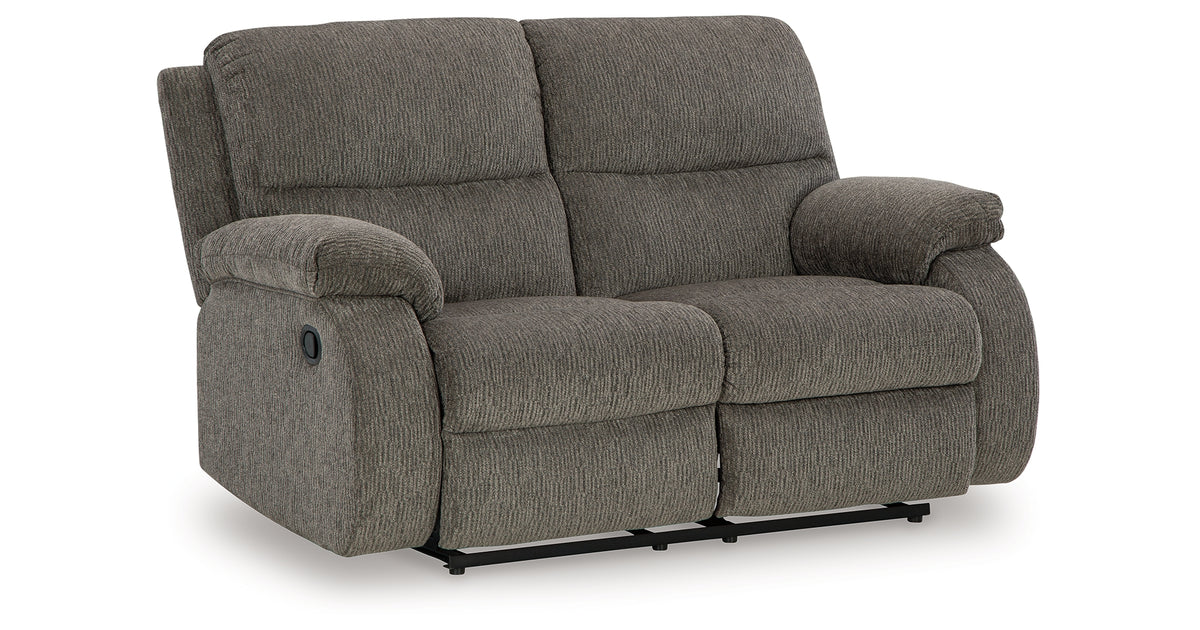 Scranto Brindle Reclining Loveseat from Ashley - Luna Furniture
