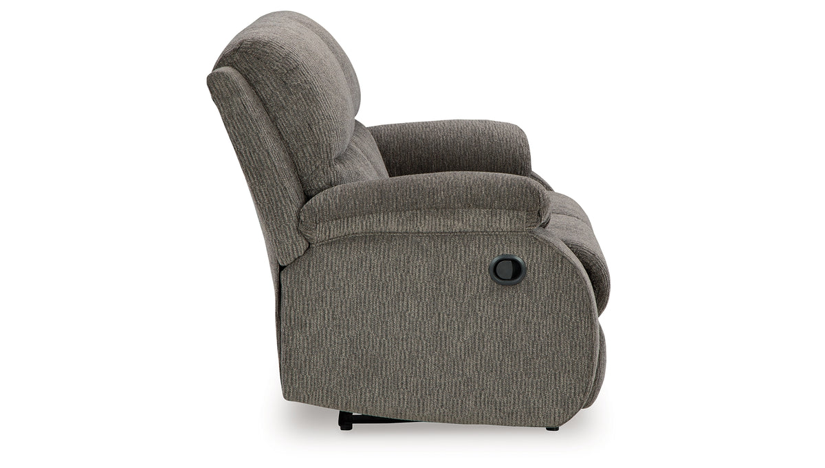 Scranto Brindle Reclining Loveseat from Ashley - Luna Furniture