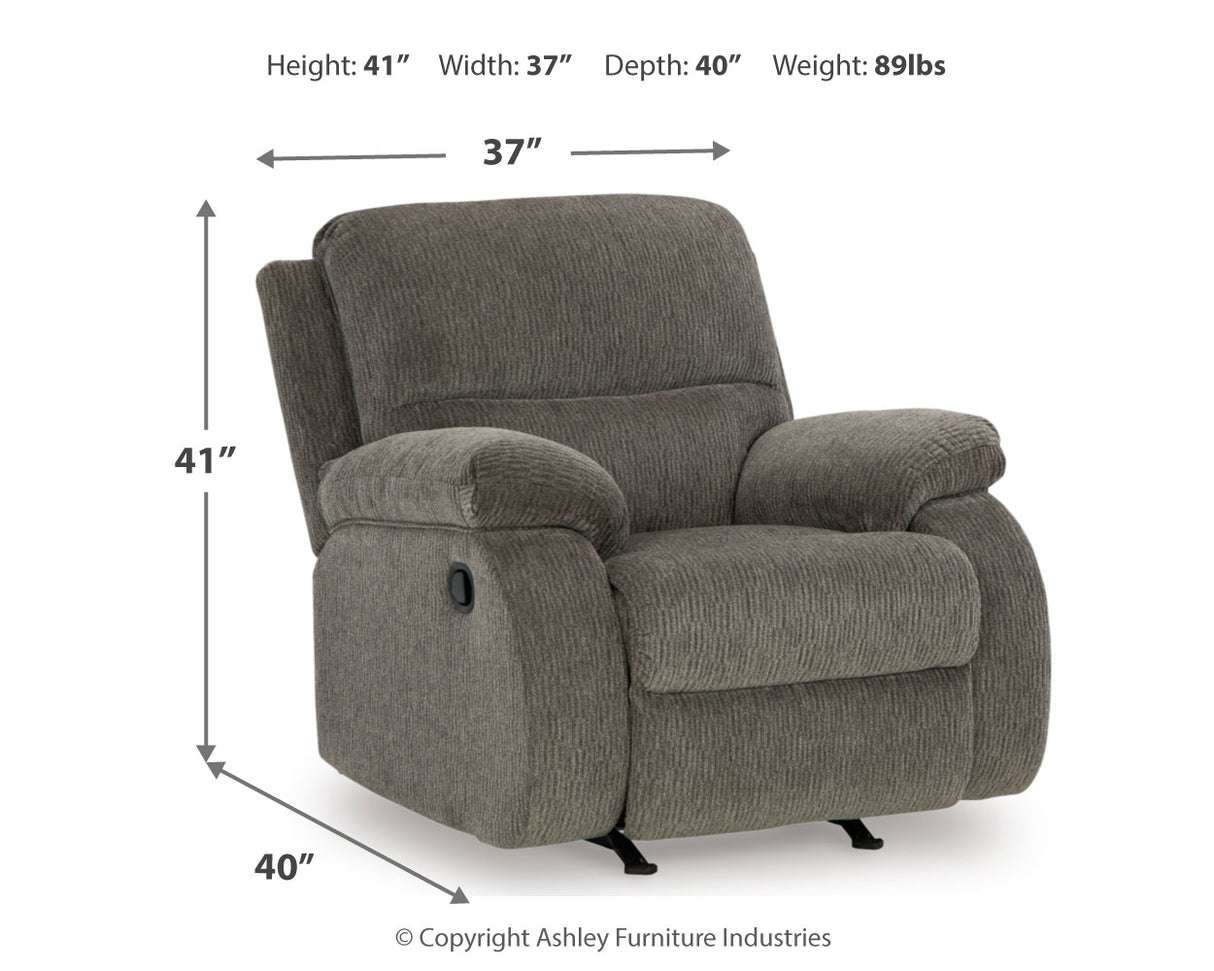 Scranto Brindle Reclining Loveseat and Recliner from Ashley - Luna Furniture
