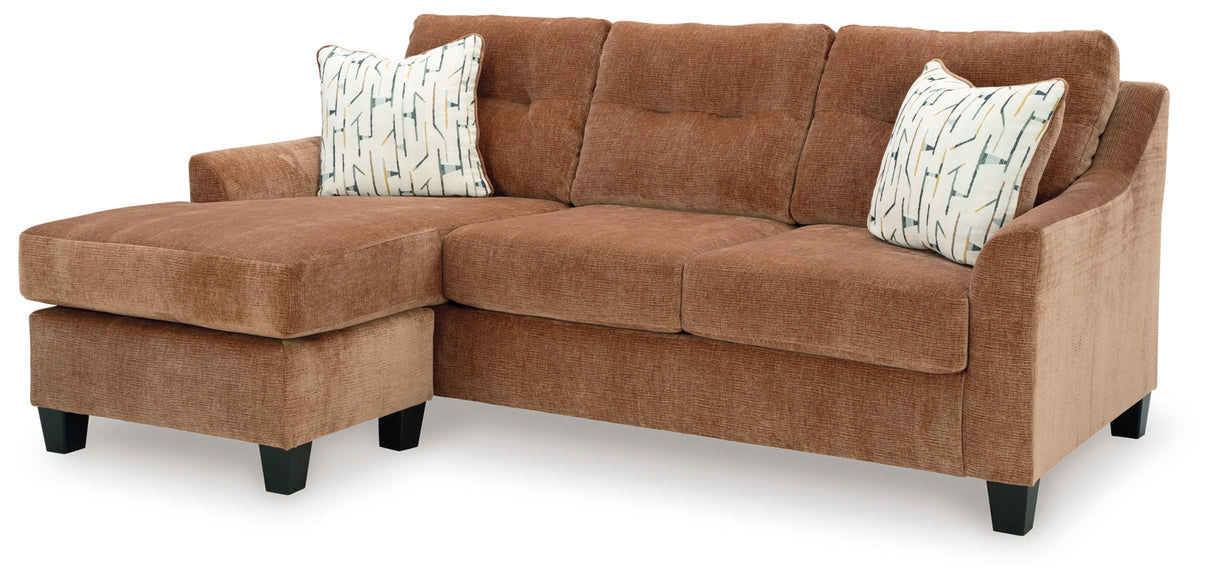 Amity Bay Clay Sofa Chaise Sleeper, 2 Chairs and 2 Ottomans from Ashley - Luna Furniture