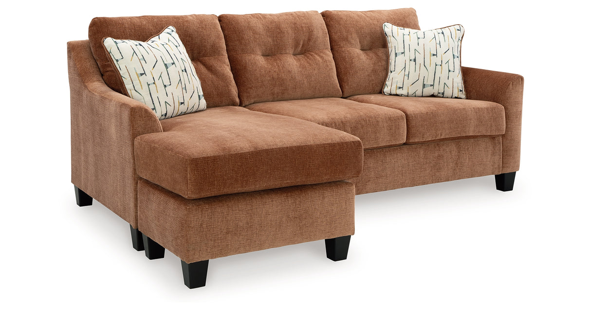 Amity Bay Clay Sofa Chaise Sleeper, 2 Chairs and 2 Ottomans from Ashley - Luna Furniture