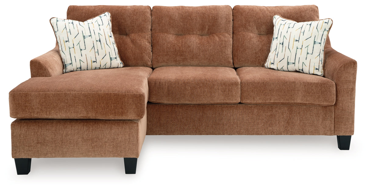 Amity Bay Clay Sofa Chaise Sleeper, 2 Chairs and 2 Ottomans from Ashley - Luna Furniture